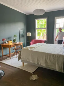 White bed